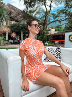 VESTIDO ZEBRA LARANJA na internet