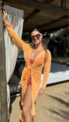 SAÍDA LONGA LISA CANDY LARANJA - loja online