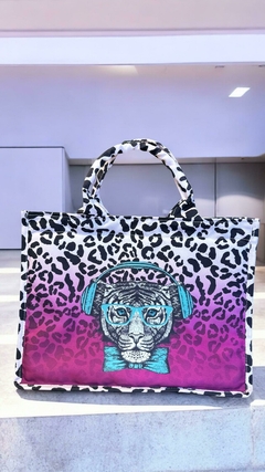 BOLSA ONÇA DEGRADÊ FUCSIA 546 VAR 03 - comprar online