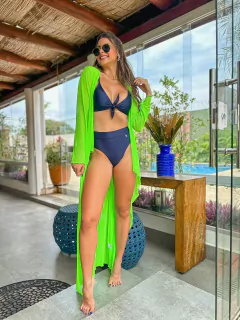 SAIDA LONGA LISA VERDE NEON - comprar online
