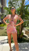 SAÍDA CURTA ZEBRA CHICLÉ PINK COM LIMA 554