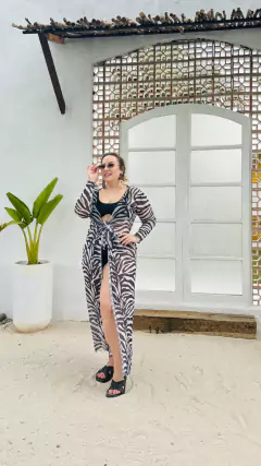SAÍDA LONGA ZEBRA PRETO E BRANCO