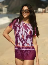 T SHIRT FOLHAGEM COPACABANA - 640 (cor vinho) - comprar online