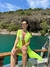 SAÍDA CURTA LISA AMARELO NEON - comprar online