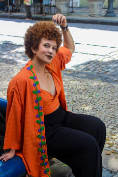 Kimono Flor de Manacá - comprar online