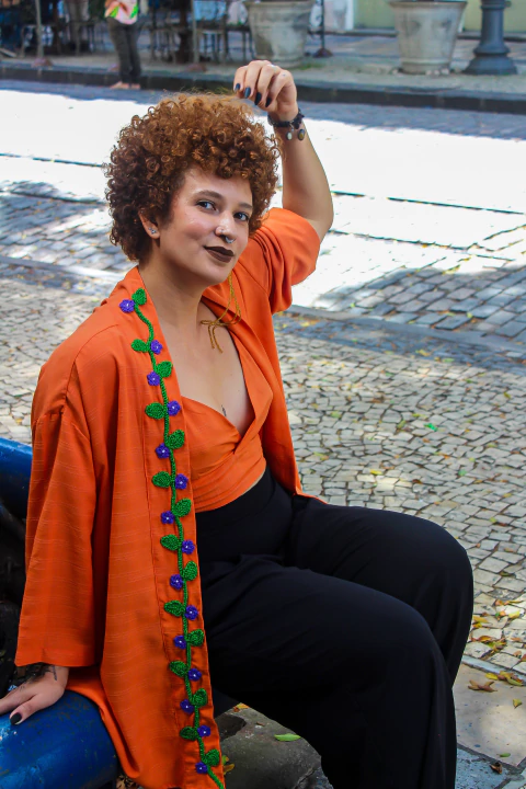 Kimono Flor de Manacá - comprar online