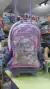 Mochila con Carrito 18” Diseño Gatita con Glitter – Ideal para la Escuela