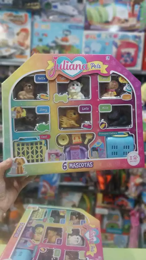 Playset Perritos y Gatitos Juliana Sisfriends | Juguete Infantil para Cuidar Mascotas con Accesorios