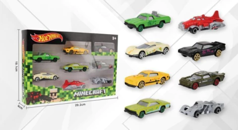 Hot Wheels Minecraft Pack X8 Autos Coleccionables(online) - comprar online
