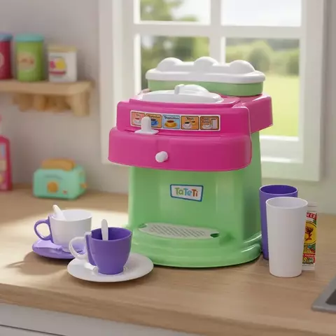 Set de Cocina Infantil Tateti | Cafetera y Juguera con Accesorios – Juguete en Bolsa