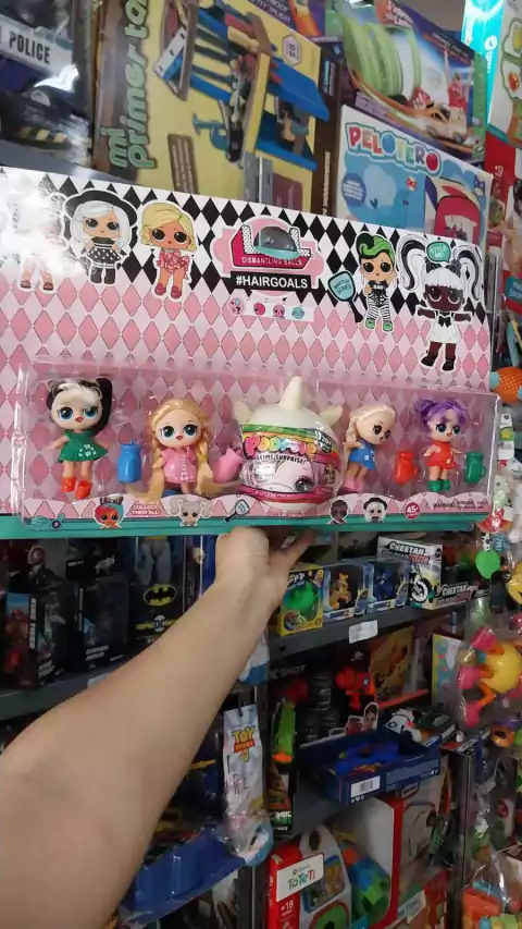 Playset Muñecas LOL Hairgoals x5 Unidades Coleccionables Originales