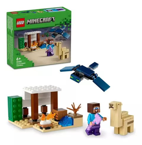 LEGO Steve en el Desierto Minecraft 75 Piezas | Set de Construcción Original - comprar online