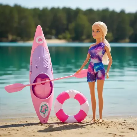 Muñeca Tiny Aventurera con Kayak y Accesorios | Juguete de Aventura Infantil (ONLINE)