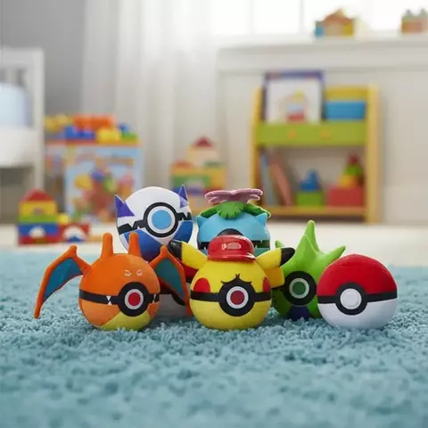Playset x 6 pokebolas con figuras sorpresa importado - comprar online