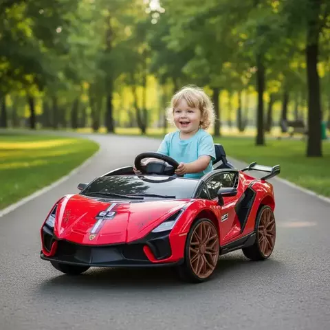 Auto a bateria Deportivo Lamborghini Con Luces, Sonido y Control Remoto para Padres