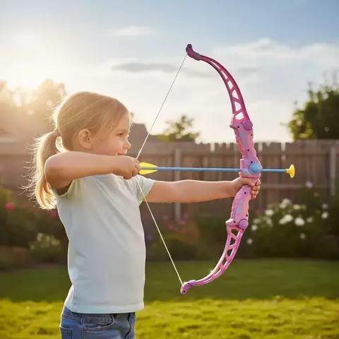 Arco y Flecha Rosa para Niñas - comprar online