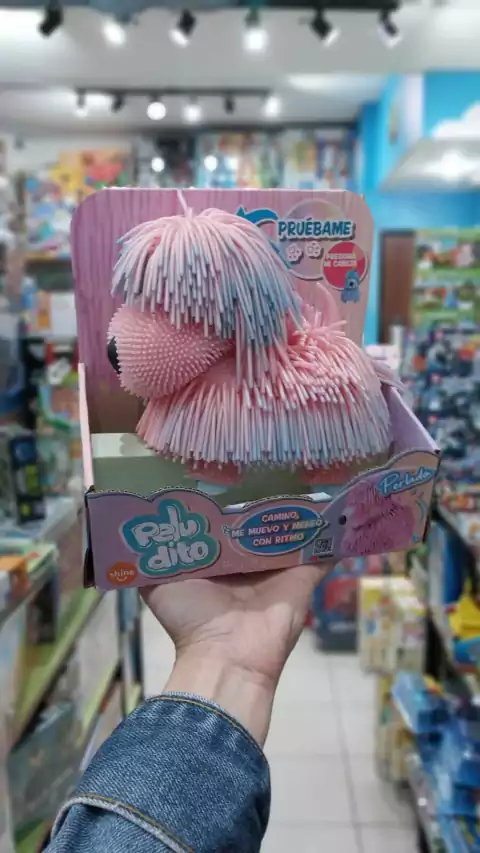 Peludito Perrito Interactivo Pastel Shine | Juguete Suave con Sonidos y Movimiento