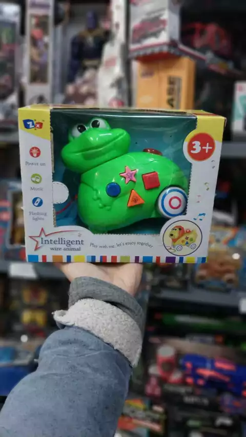 Ranita Interactiva de 21 Cm con Luces, Sonidos y Arrastre | Juguete Infantil Sebigus