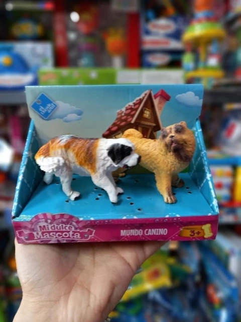 Playset Perritos x2 | Juguete Fibro Infantil