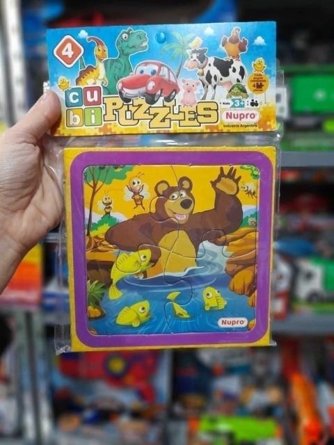 Rompecabezas Animales 4 Piezas Nupro | Juego Educativo y Divertido