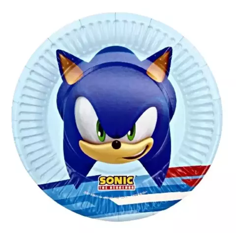 Platos Sonic Pack 8 Unidades