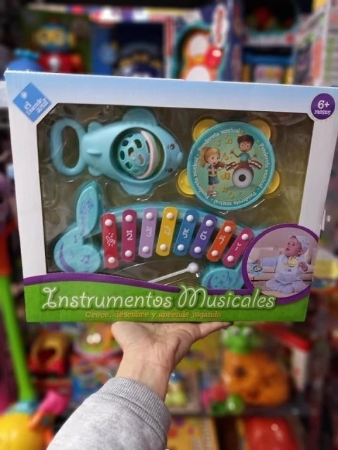 Set Instrumentos Musicales Didácticos | Juguete Fibro Infantil