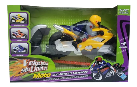 Moto Con Gatillo Lanzador Fibro