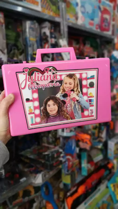 Valija Juliana Peluquería Grande Sisfriends | Set Infantil de Estilismo con Accesorios de Peluquería