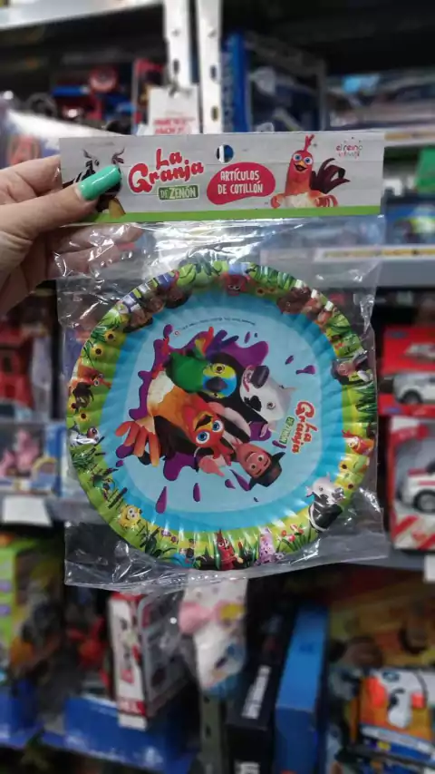 Platos la granja de zenon pack 8 unidades