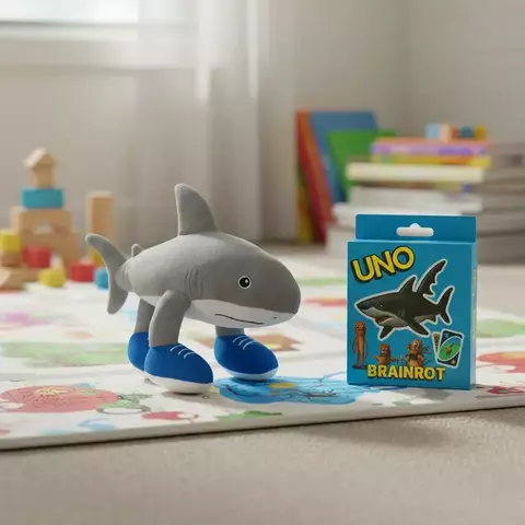 Combo tralalero Brainrot: Peluche+cartas uno brainrot - comprar online