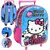 Mochila con Carrito Hello Kitty Planeta 12'' 2 Bolsillos Wabro | Infantil Escolar Oficial (ONLINE) en internet