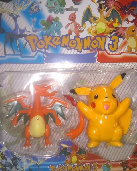 Pokémon Figuras x2 Muñecos Coleccionables