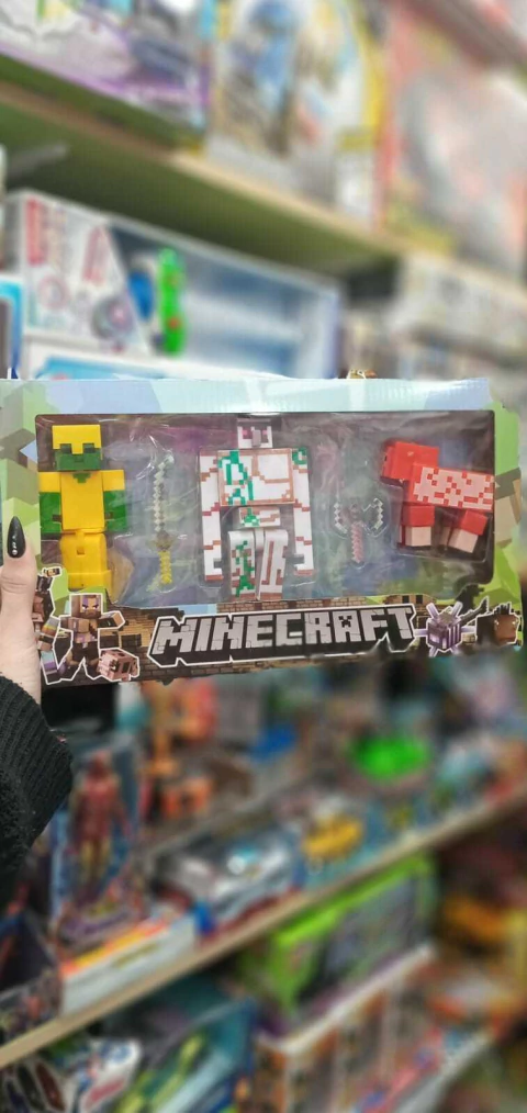 Set x3 Figuras Minecraft | Playset de Personajes Coleccionables para Fans - comprar online