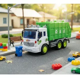 Camión de Basura Interactivo con Luces y Sonidos | Fibro Escala 1:16 Infantil