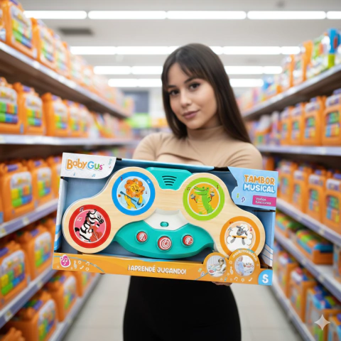 Mi primer bateria Musical Interactivo Varias Funciones En Caja Exhibidora (Online)