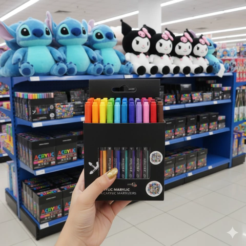 Marcadores acrilicos pack 60 Unidades importado (online)