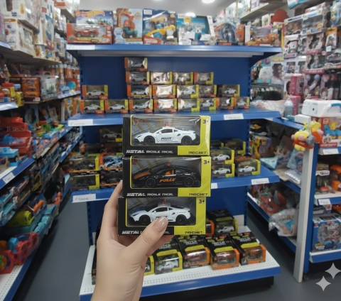 Auto de policia metal Coleccionable Esc 1:36 Importado - comprar online