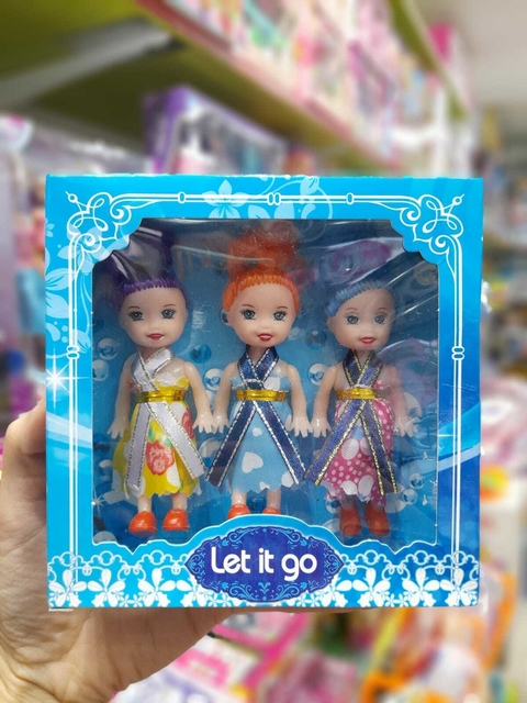 Set de Muñecas Princesas x3 Unidades | Juguete Clásico Sebigus