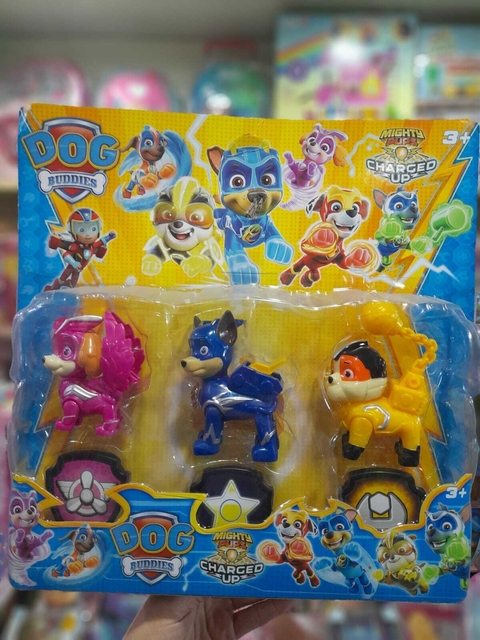 Paw Patrol x 3 Unidades Con Accesorios