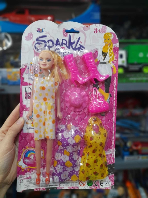 Muñeca Fashion Sebigus con Cambios de Ropa y Accesorios