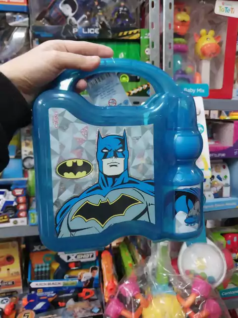 Lonchera Batman con Botella Importada | Escolar Cresko Infantil