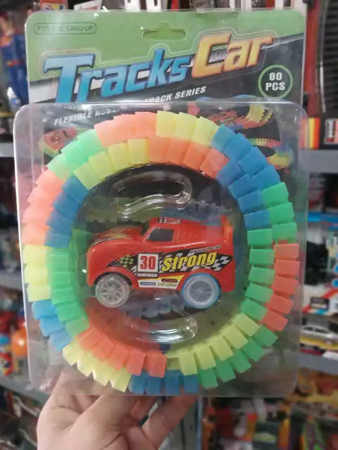 Pista Magnific Tracks Chica | 80 Piezas Flexibles Sebigus Importada