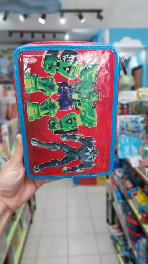 Cartuchera PVC Avengers 1 Piso con Útiles | Escolar Cresko Infanti