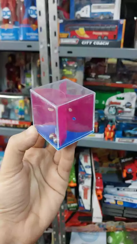 Mini Cubo de Ingenio con Pelotitas Metalicas Fidge Toys