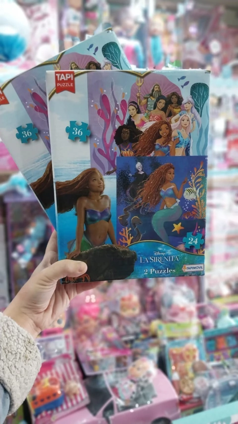 Rompecabezas La Sirenita x 2 Unidades Tapimovil | Pack de Puzzles Infantiles