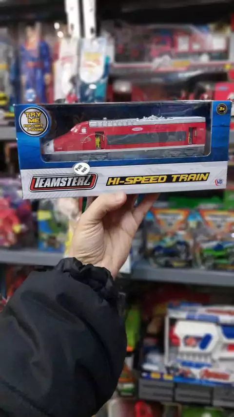 Tren de Alta Velocidad Metálico 15 cm Teamsterz Wabro | Juguete Coleccionable y Resistente