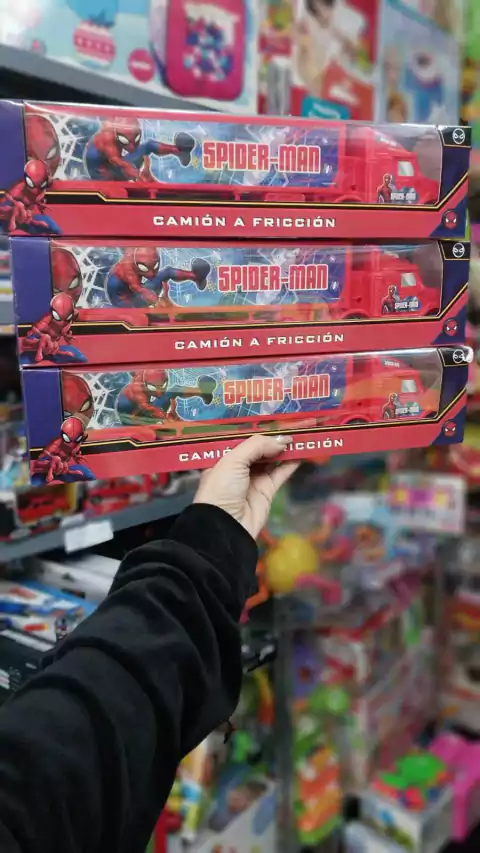 Camión Transportador Spiderman Sebigus | Con Autitos – Juguete Infantil Original
