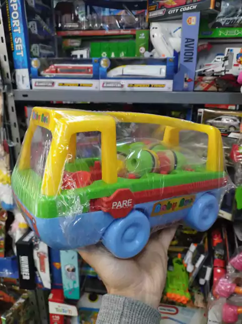 Colectivo Baby Bus con Muñecos 34 cm EGB | Juguete Interactivo Infantil