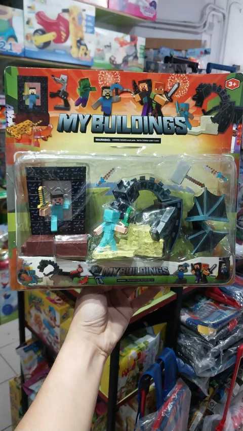 Playset Minecraft Castillo con Dragón | Set de 5 Figuras con Accesorios Importado - comprar online