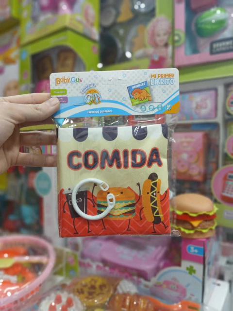 Librito Didáctico con Comiditas y Chifle de Tela | Juguete Infantil - comprar online